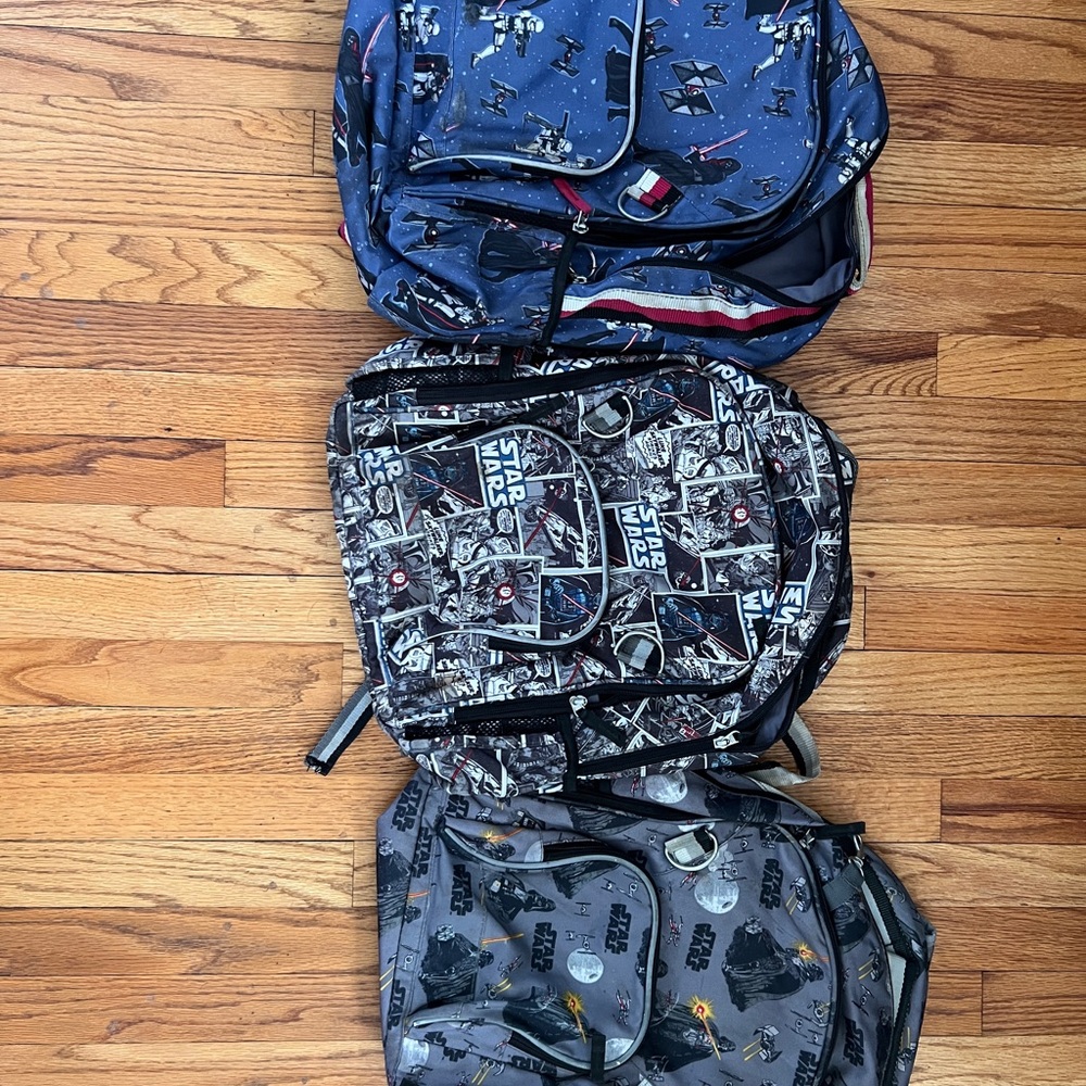Pottery barn Star Wars Backpack Set - Blue, Black, Gray